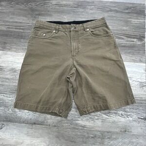 Exofficio Shorts Mens 32 Cargo Canvas Twill Cotton Hiking Outdoors Brown Loose